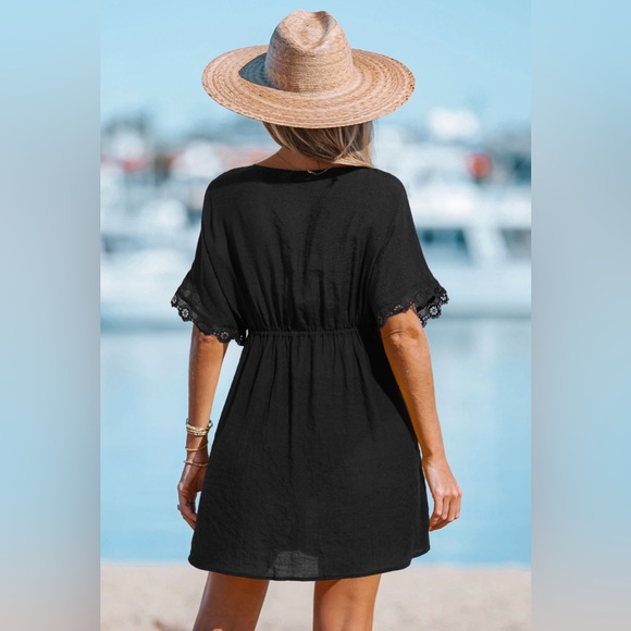 NWT Cupshe Black Swim Cover-Up - Picture 2 of 2